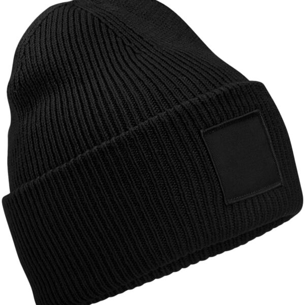 Beechfield Deep Cuff Tonal Patch Beanie Thumbnail