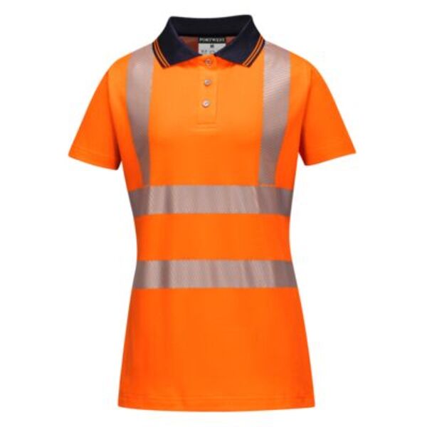 Hi-Vis Women's Cotton Comfort Pro Polo Shirt S/S  Thumbnail