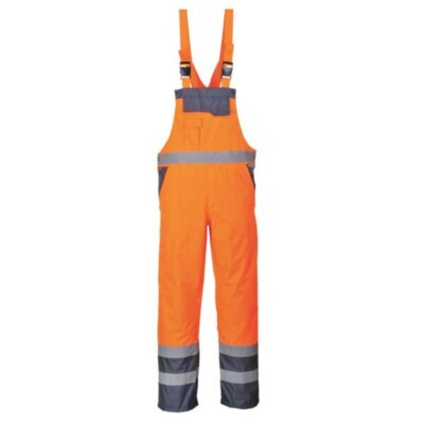 Hi-Vis Breathable Contrast Rain Bib and Brace Thumbnail