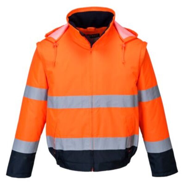Hi-Vis 2-in-1 Contrast Essential Lite Bomber Jacket  Thumbnail